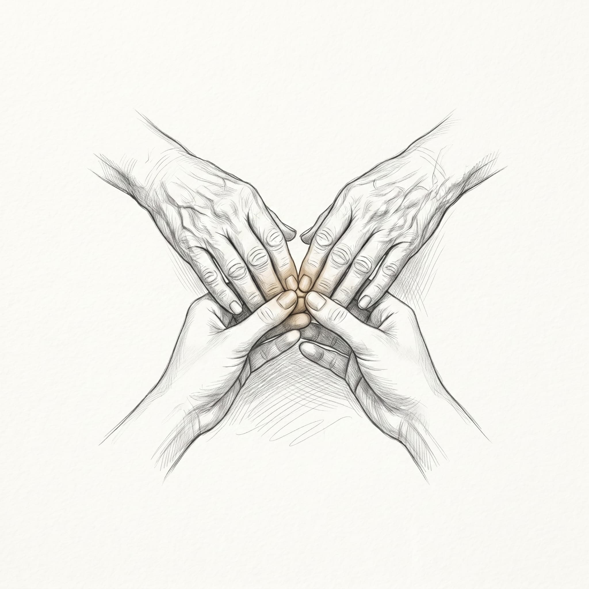 Kinder schenken ihren Eltern eine gemeinsame Erinnerung