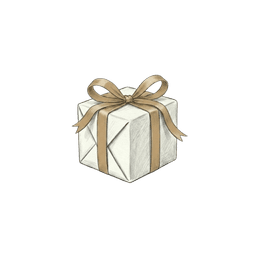 Geschenkpaket mit Schleife