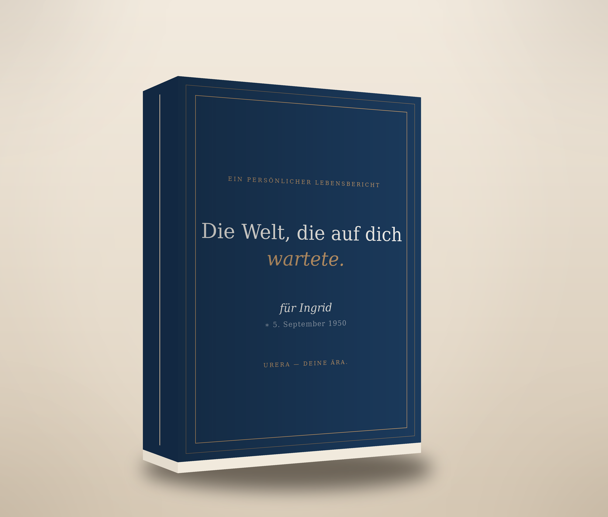 Der gedruckte urera-Bericht als geheftetes Magazin auf einem warmen Holztisch (Vorschau-Mockup).